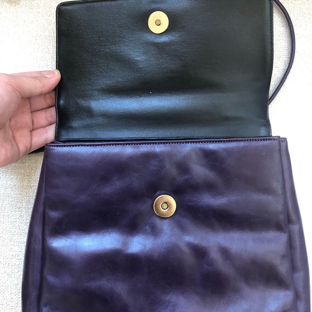 Joseph B Exclusive New York Purple Satchel Bag - Picture 5 of 8